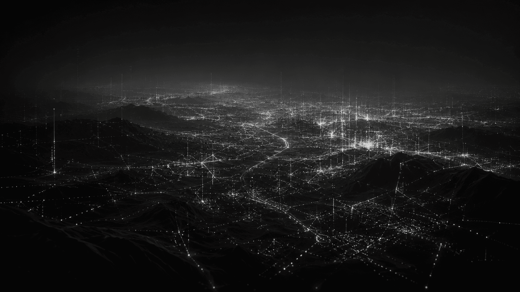 A connected landscape representing physical and financial dependencies